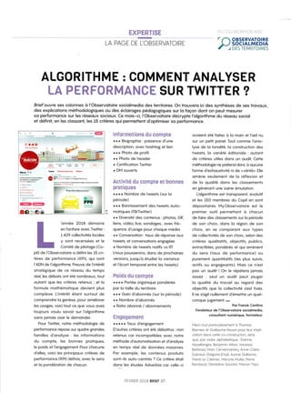 [Brief] Algorithme : comment analyser la performance sur Twitter ?