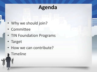 Agenda
 