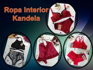 Kandela nació hace dos años con el deseo de crear emprendimientos y de
ofrecer cuatro líneas de prendas intimas las cuales...