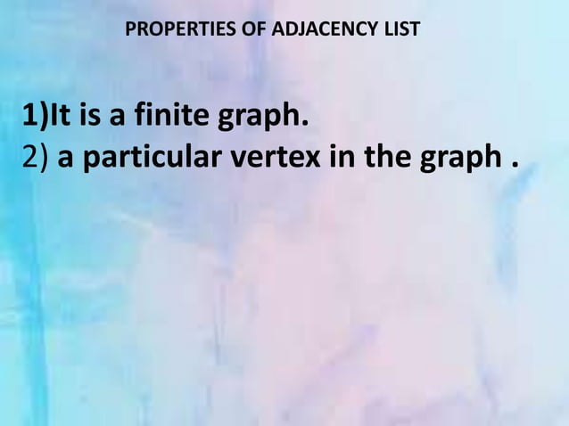 BRIEF RELETIONSHIP BETWEEN ADJACENCY MATRIX AND LIST pptx