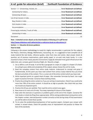 Brief version a reference guide on education-v1 0 | PDF