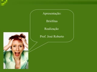 Apresentação: Briófitas Realização  Prof. José Roberto 