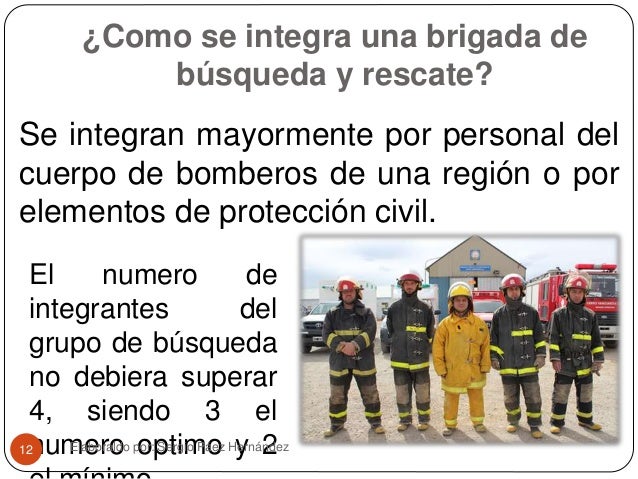 Brigada de busqueda y rescate