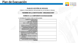 Plan de Evacuación
 