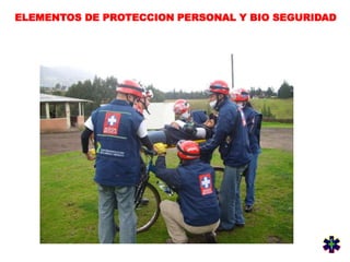 ELEMENTOS DE PROTECCION PERSONAL Y BIO SEGURIDAD
 