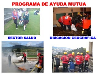 PROGRAMA DE AYUDA MUTUA
SECTOR SALUD UBICACION GEOGRAFICA
 