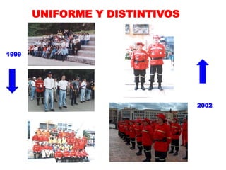 UNIFORME Y DISTINTIVOS
1999
2002
 