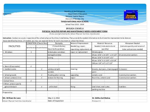 Brigada eskwela 2013 narrative report