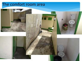 The comfort room area
 