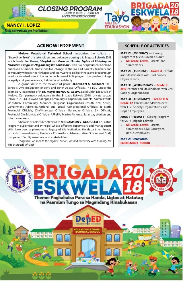 29+ Free Brigada Eskwela Emcee Script Tagalog