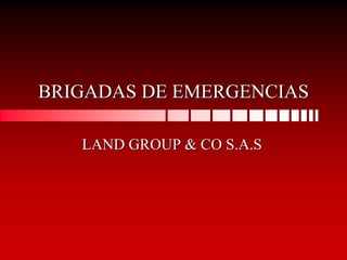 BRIGADAS DE EMERGENCIAS
LAND GROUP & CO S.A.S
 