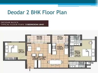 Deodar 2 BHK Floor Plan
 