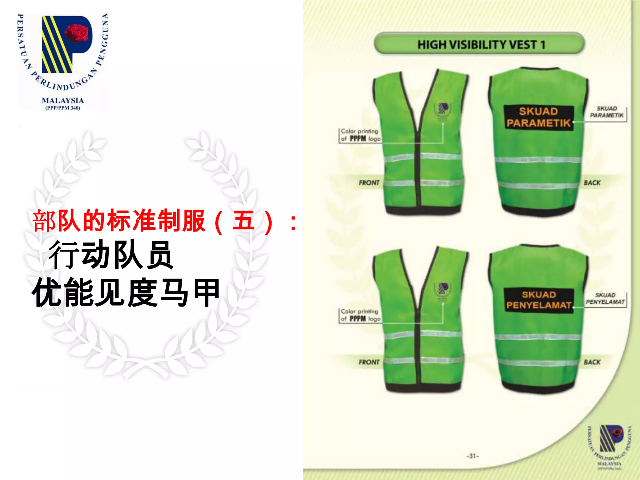 部队的标准制服：高级官员外套