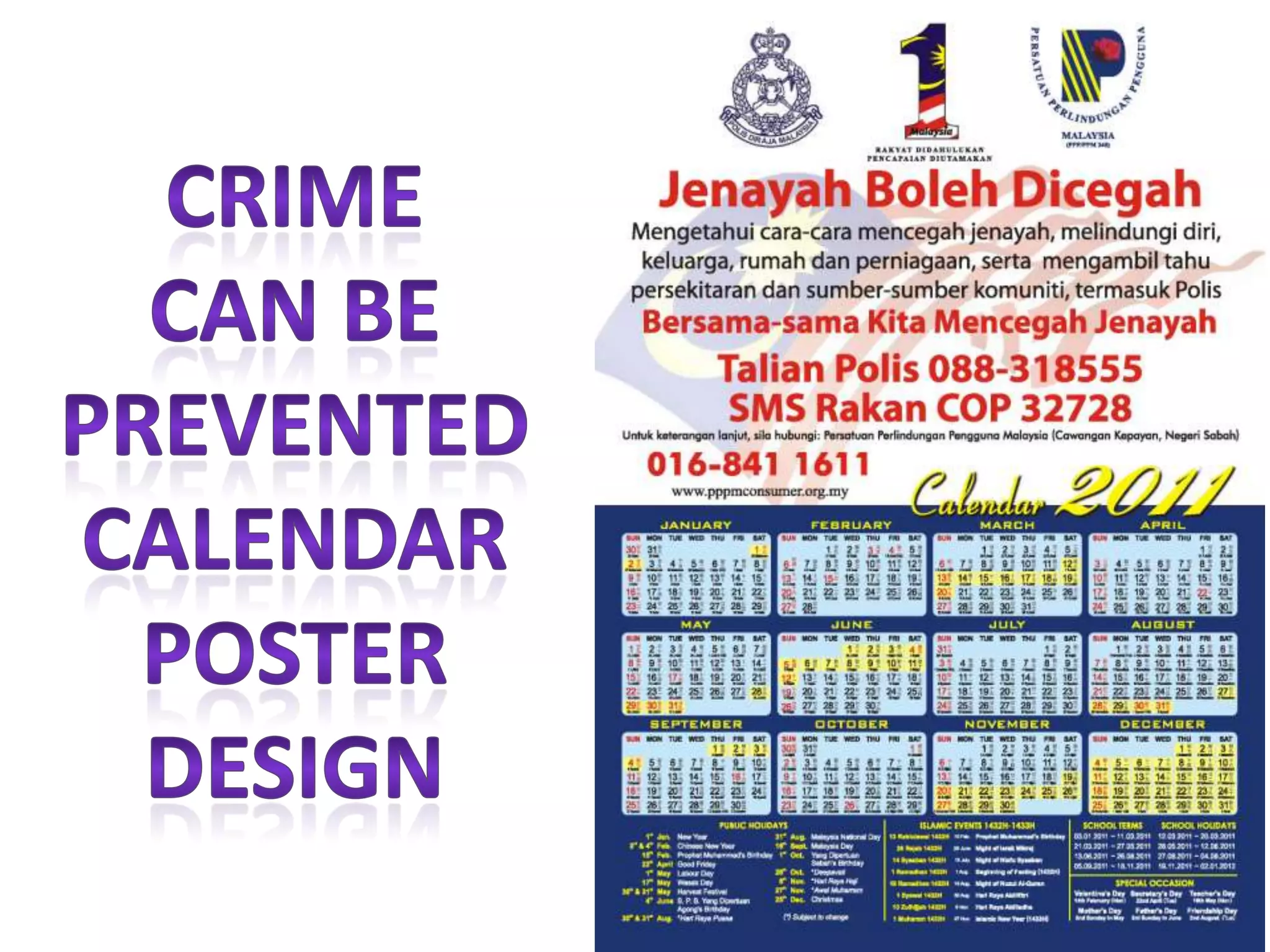 Crime awareness dayT-shirt and cap