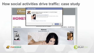 How social activities drive traffic: case study