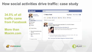 How social activities drive traffic: case study