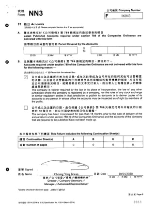 Brightest Resources HK Corporate Records