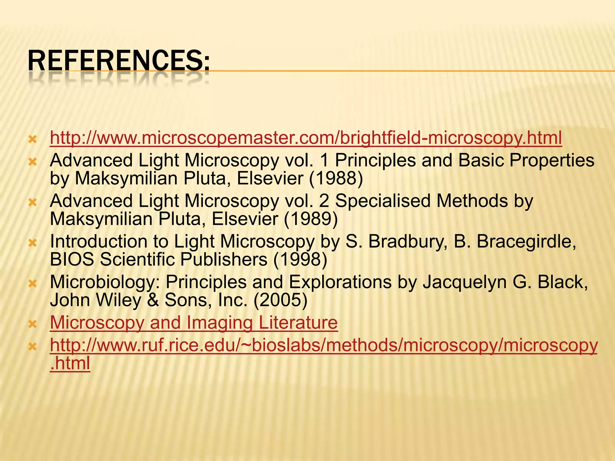 Bright field microscopes | PPTX