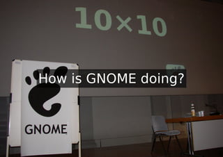 How is GNOME doing?
 