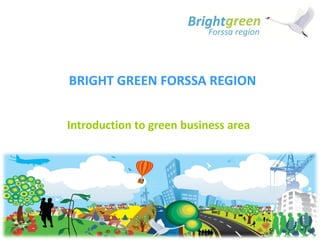 BRIGHT GREEN FORSSA REGION


Introduction to green business area
 