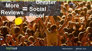 @Bright_loca#InboundCon
More
Reviews
Greater
Social
Proof
=
 