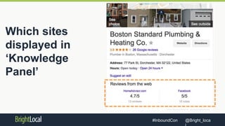 @Bright_loca#InboundCon
Which sites
displayed in
‘Knowledge
Panel’
 