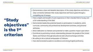 “Study
objectives”
is the 1st
criterion
 