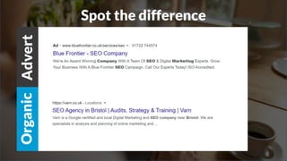 Spot the difference
Organic
Advert
 