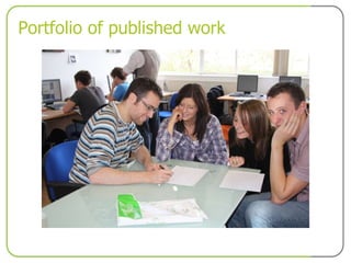 Portfolio of published work 