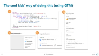 12 @peakaceag pa.ag
The cool kids’ way of doing this (using GTM)
#1 #3
#2 #4
 