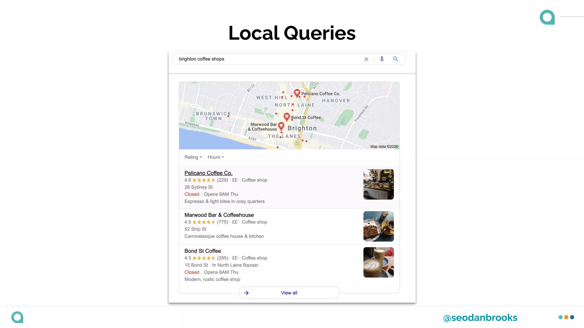 @seodanbrooks
Local Queries
 