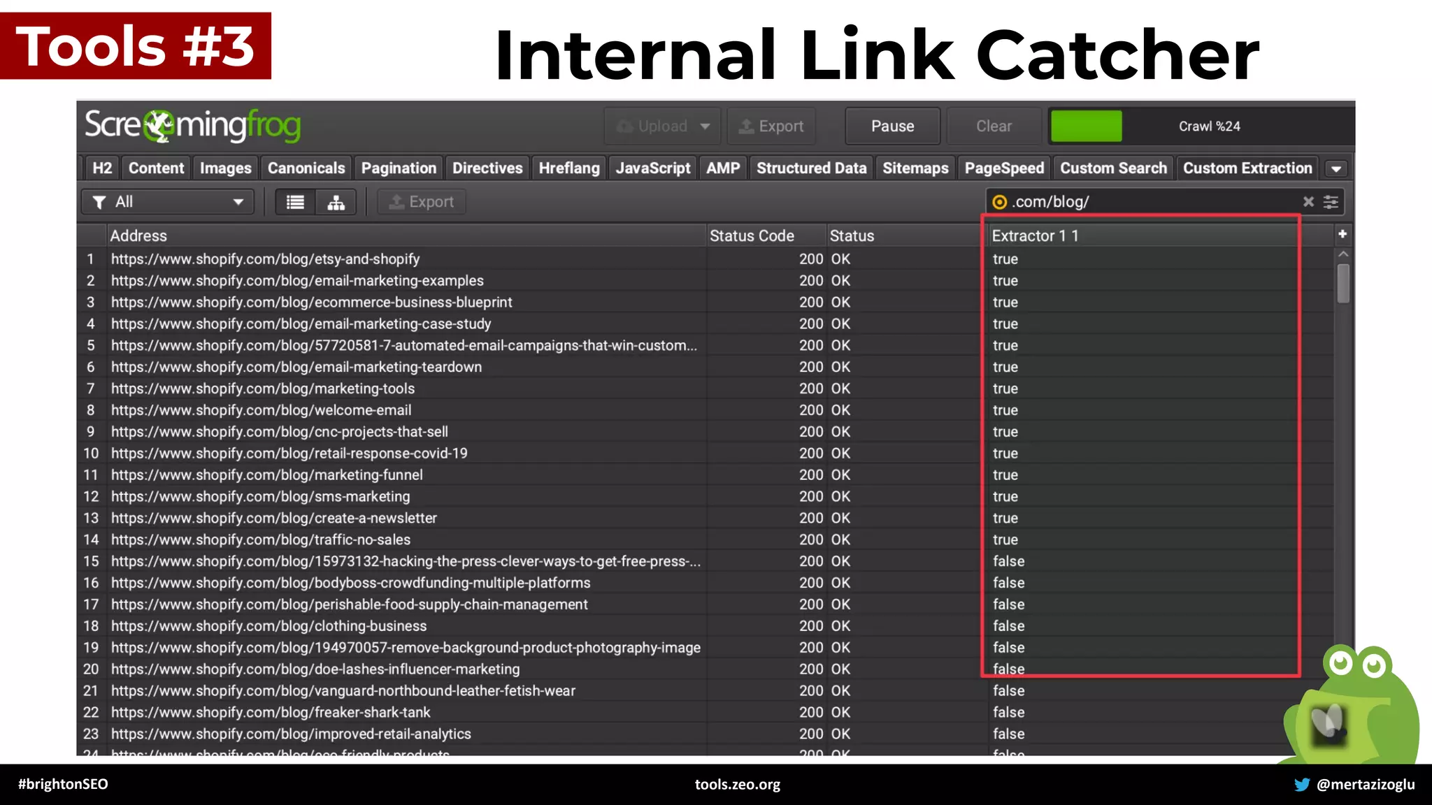 #brightonSEO @mertazizoglu
tools.zeo.org
Tools #3 Internal Link Catcher
 