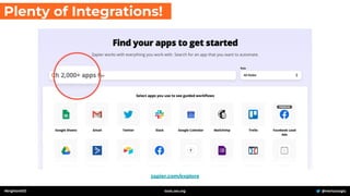 #brightonSEO @mertazizoglu
tools.zeo.org
zapier.com/explore
Plenty of Integrations!
 