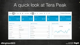 @wearedigitl 
http://digitl.agency#BrightonSEO
A quick look at Tera Peak
 
