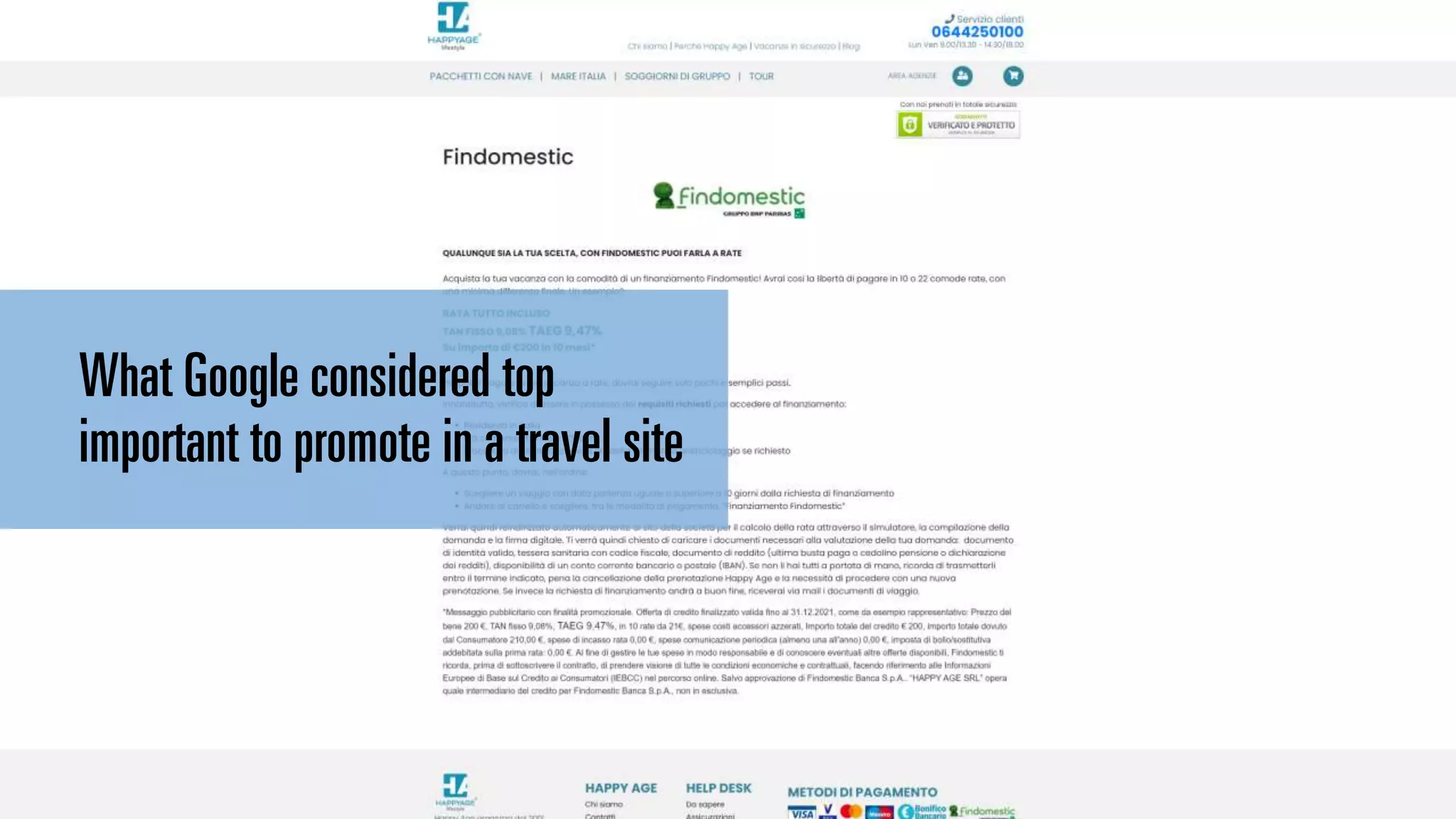 #brightonSEO
What Google considered top
important to promote in a travel site
 