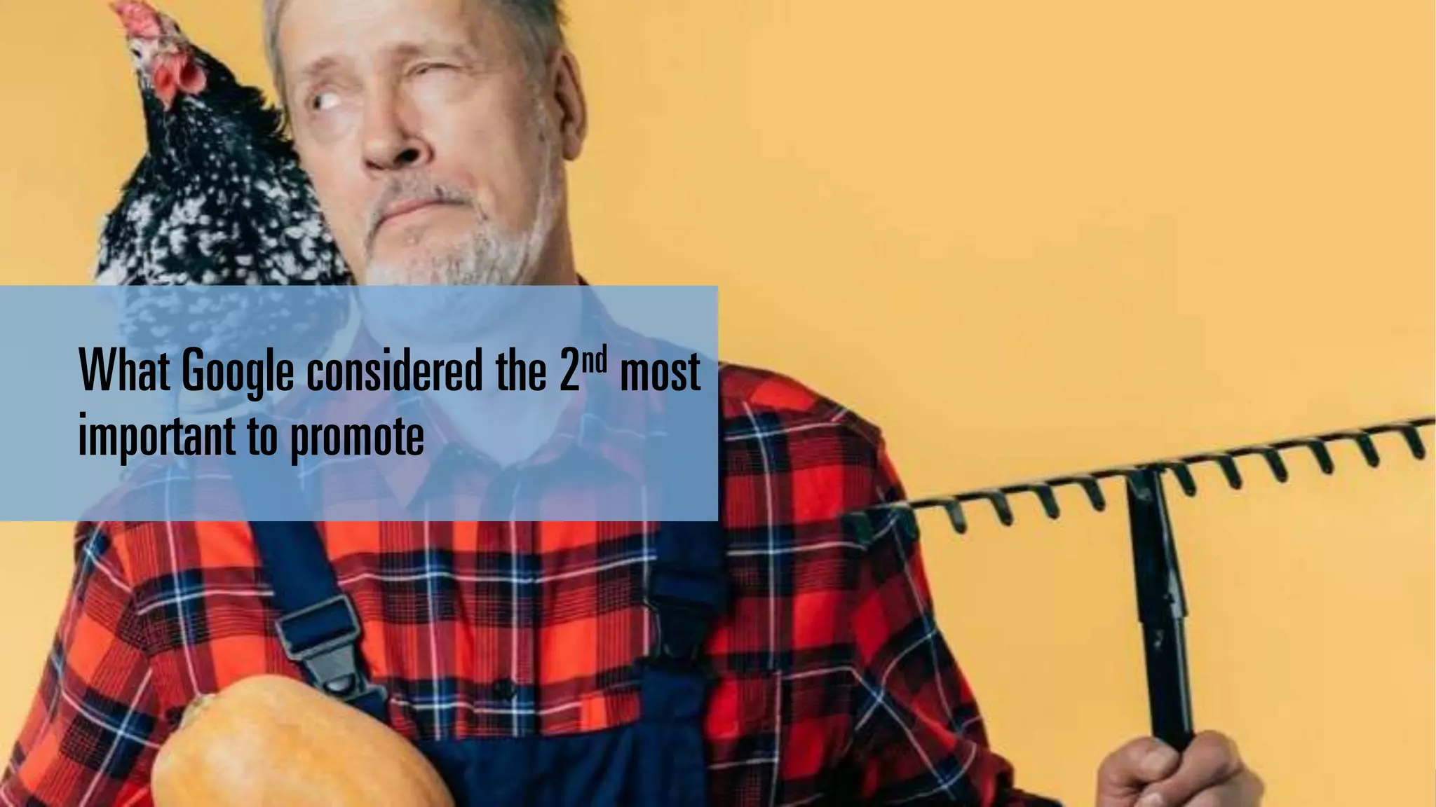 #brightonSEO
What Google considered the 2nd most
important to promote
 