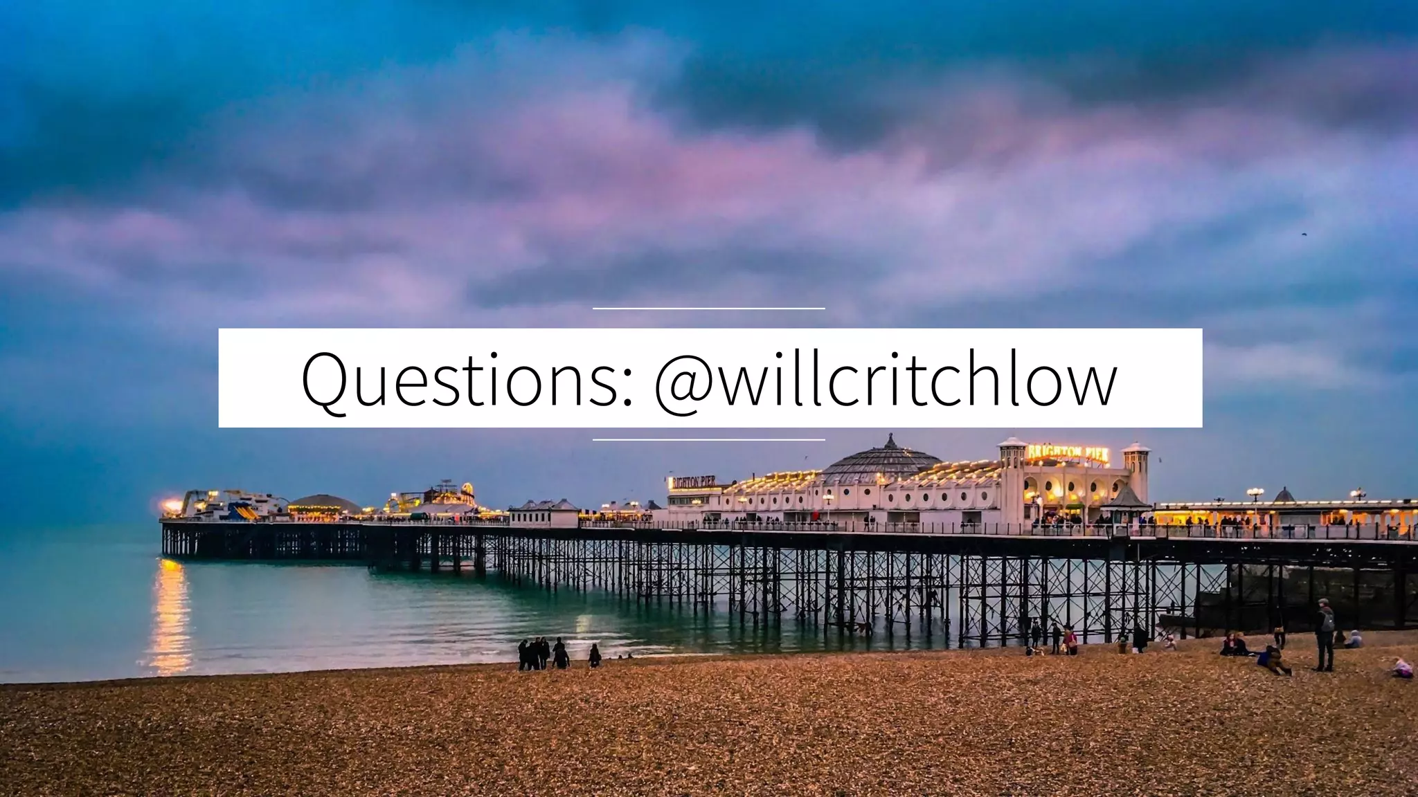 Questions: @willcritchlow
 