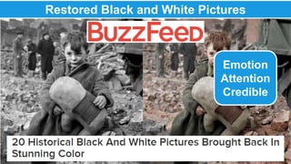 Restored Black and White Pictures 
Emotion 
Attention 
Credible 
 