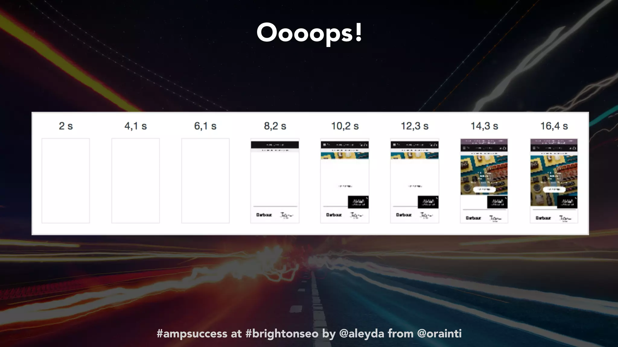 #ampsuccess at #brightonseo by @aleyda from @orainti
Oooops!
#ampsuccess at #brightonseo by @aleyda from @orainti
 