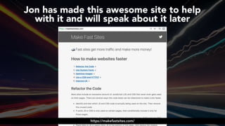 #ampsuccess at #brightonseo by @aleyda from @orainti
Jon has made this awesome site to help  
with it and will speak about it later
https://makefastsites.com/
 