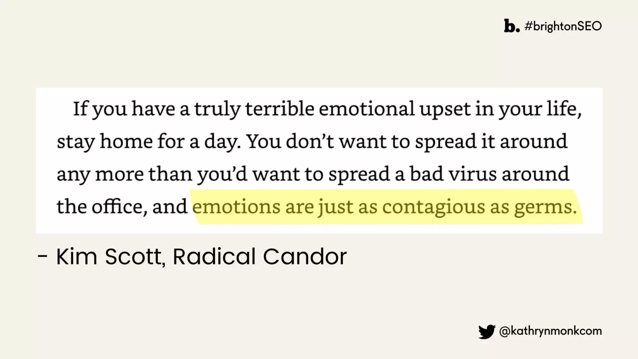 brightonSEO - Stress Is Contagious Don't Catch It From Your Clients