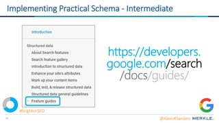 49
Implementing Practical Schema - Intermediate
https://developers.
google.com/search
/docs/guides/
@AlexisKSanders
#brightonSEO
 