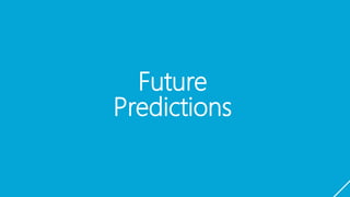 Future
Predictions
 