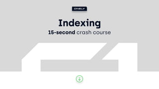 Tomek Rudzki at BrightonSEO - How to Make Sure Google Will Index All Your COntent