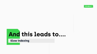 Tomek Rudzki at BrightonSEO - How to Make Sure Google Will Index All Your COntent