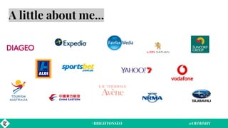 A little about me...
#BRIGHTONSEO @OHMISHY
 