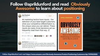 #seosuccess by @aleyda from @orainti for #brightonseoFollow @aprildunford and read https://www.amazon.com/Obviously-Awesome-Product-Positioning-Customers/dp/1999023005
Follow @aprildunford and read Obviously
Awesome to learn about positioning
 