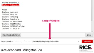 @chloebodard | #brightonseo@chloebodard | #BrightonSeo
Category page!!!
 