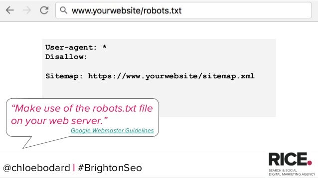 brightonseo 2017 seo quick wins from a technical check