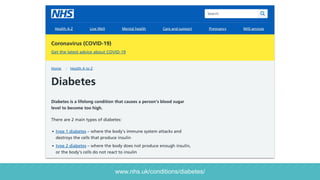 www.nhs.uk/conditions/diabetes/
 